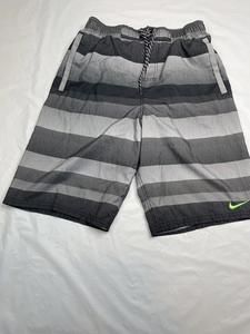 Nike Men's Swimsuit Board Shorts Black/Gray‎ Size S